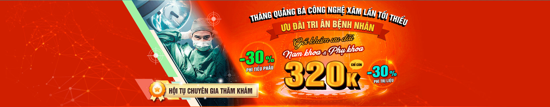 Ưu Đãi Gói Khám Nam Khoa - Phụ Khoa Tháng 10